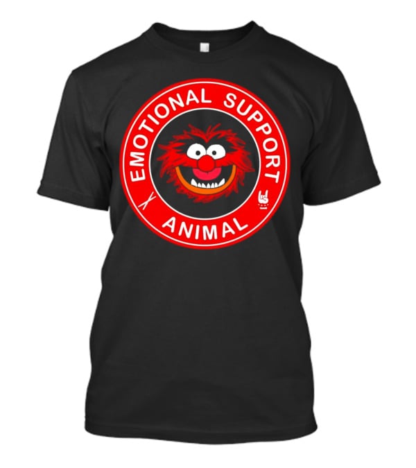 Emotional Support Animal Muppets Face Circle T-Shirt