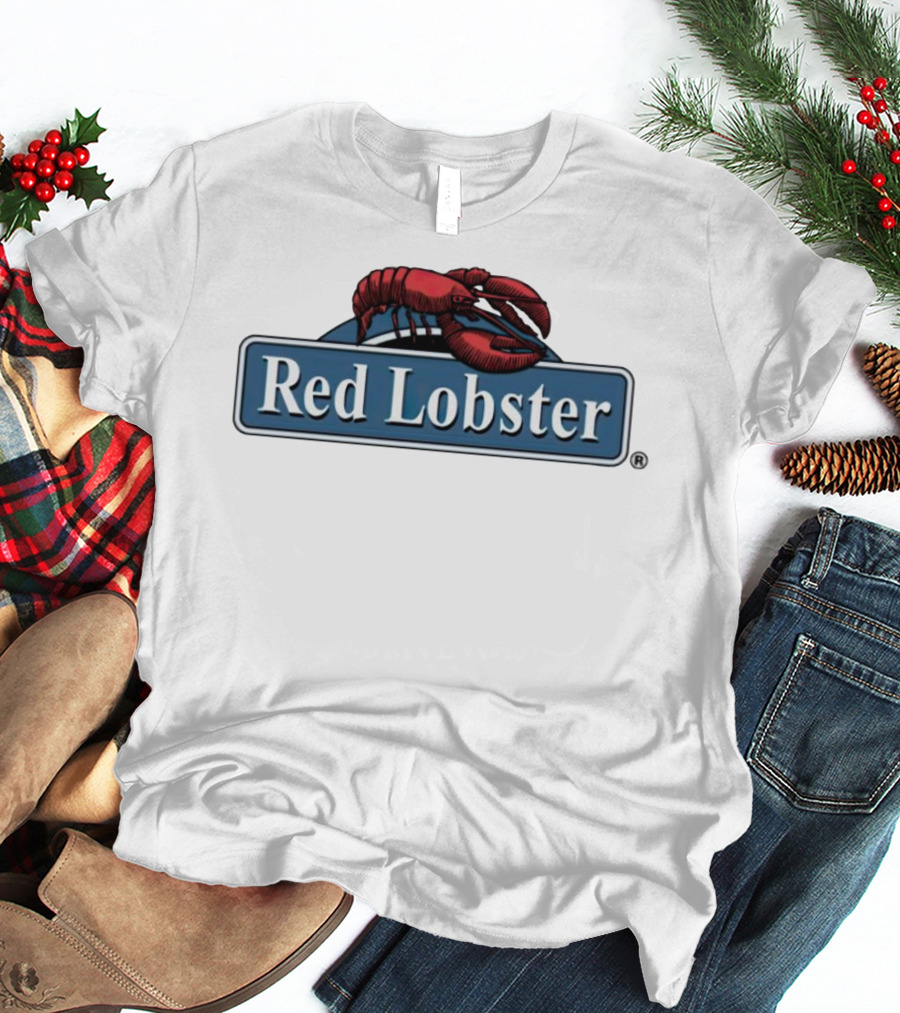 Red Lobster Seafood Restaurant Logo Emblem T-Shirt