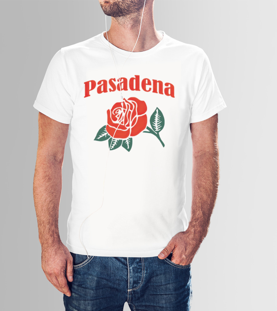 Pasadena Vintage Red Rose T-Shirt