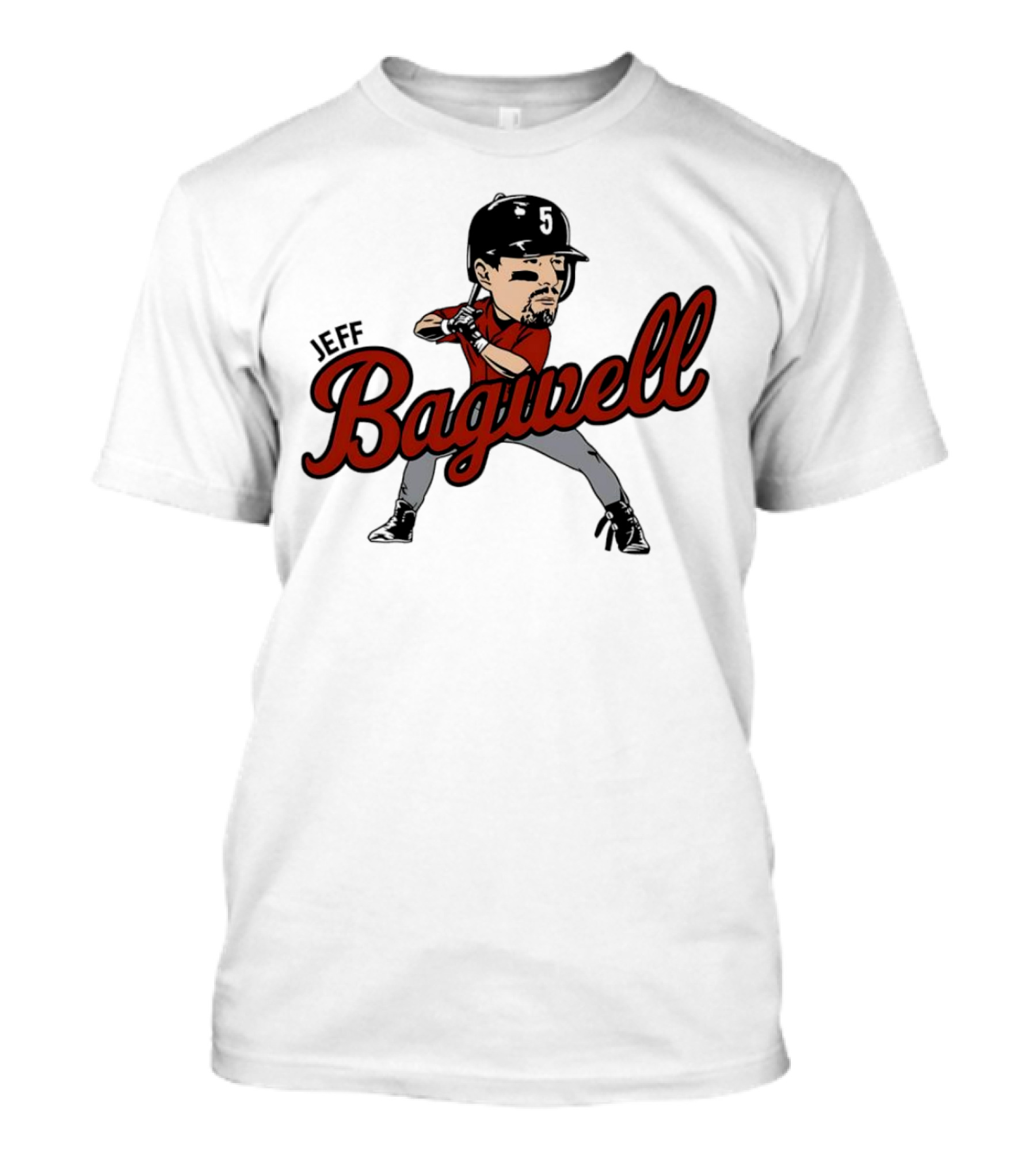 Jeff Bagwell Houston Astros Caricature Baseball T-Shirt