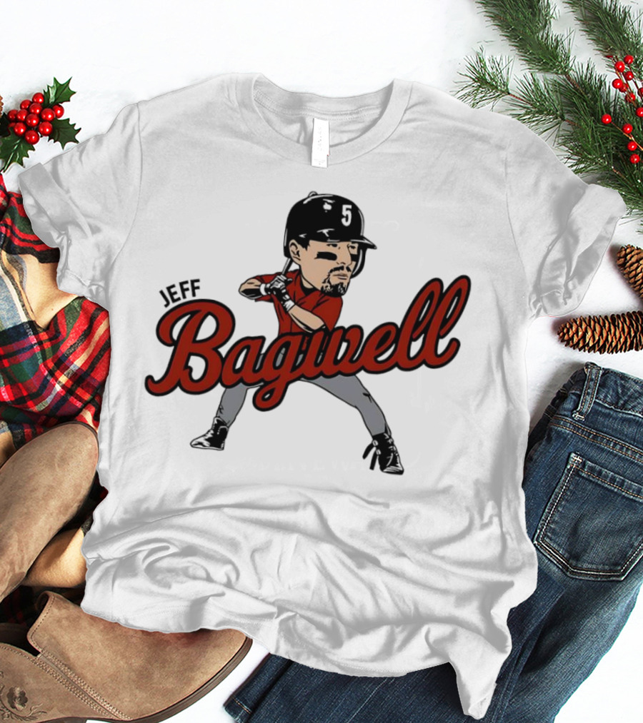 Jeff Bagwell Houston Astros Caricature Baseball T-Shirt