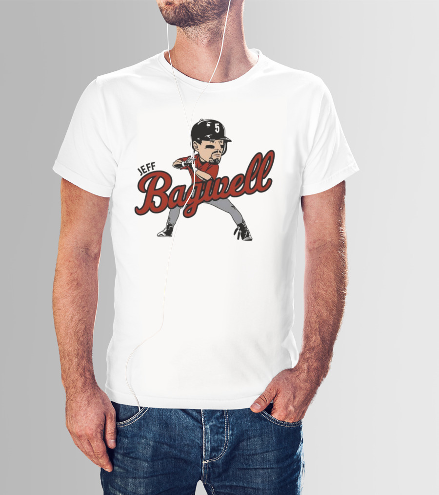 Jeff Bagwell Houston Astros Caricature Baseball T-Shirt