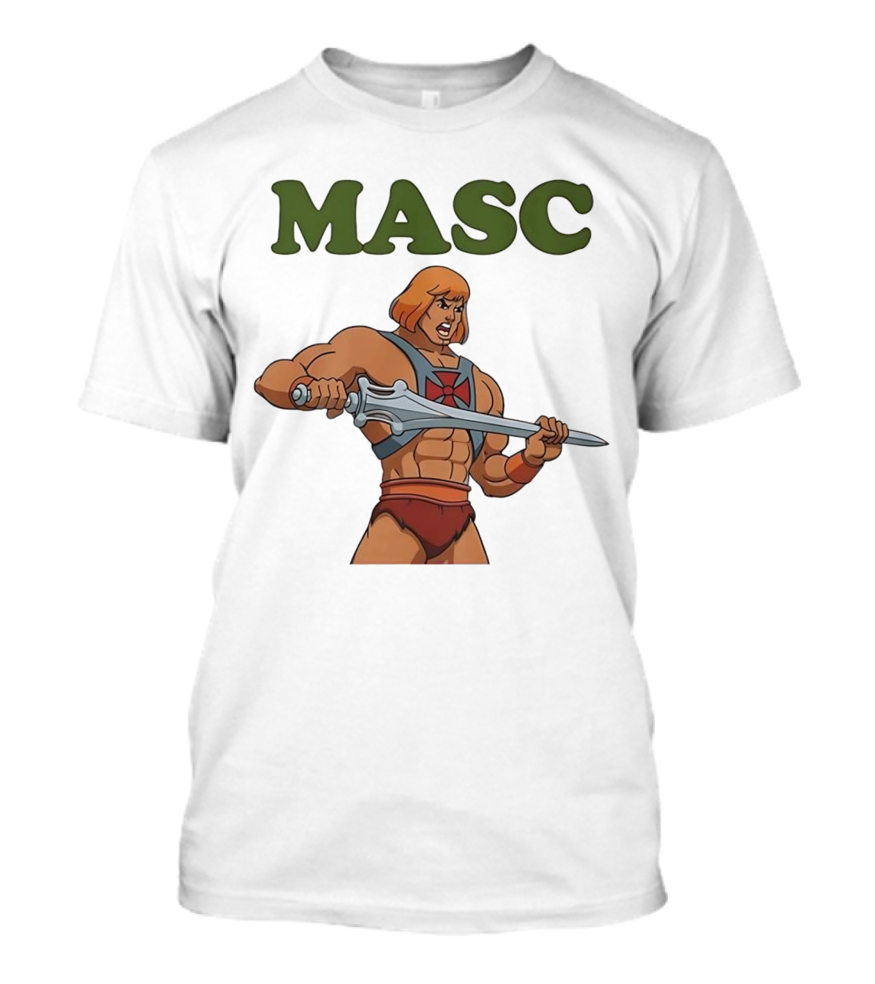 MASC He-Man Comic Character T-Shirt