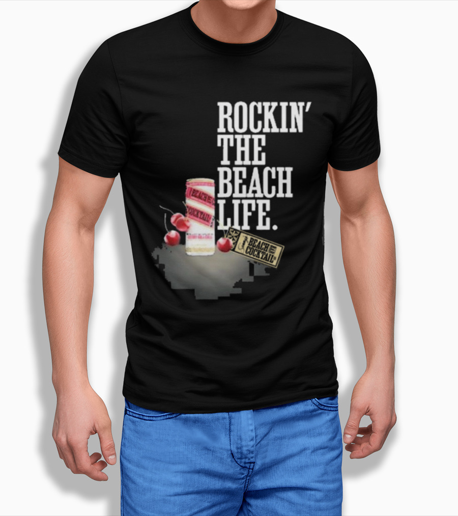 Rockin' The Beach Life Sammy Hagar Red Rocks Beach Cocktail T-Shirt