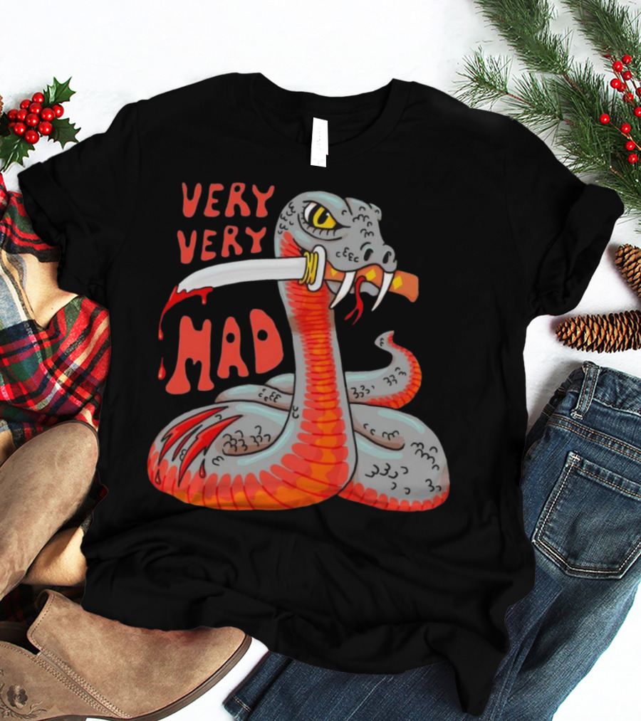 Very Very Mad Snake With Knife T-Shirt