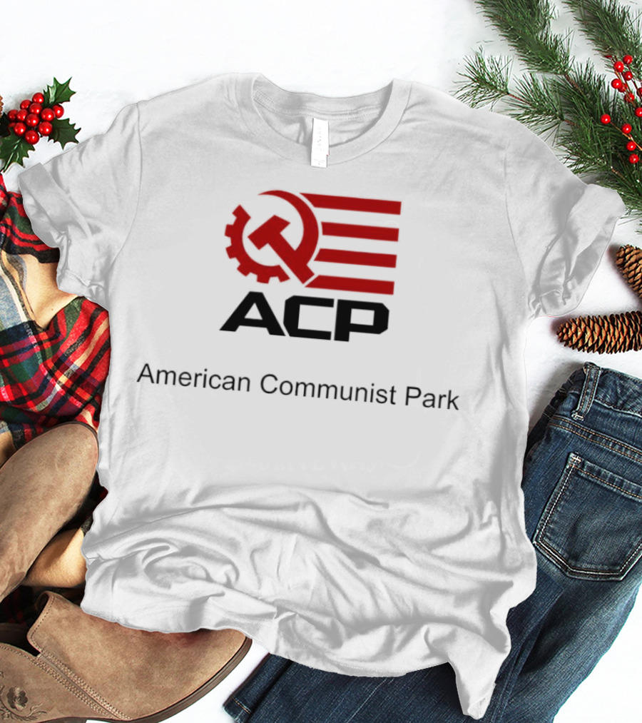 ACP Hammer And Sickle American Communist Park Flag T-Shirt