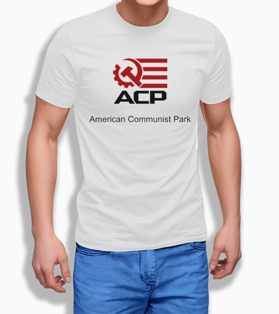 ACP Hammer And Sickle American Communist Park Flag T-Shirt
