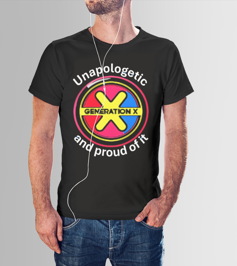 Generation X Unapologetic And Proud Of It Bold Circular Emblem T-Shirt
