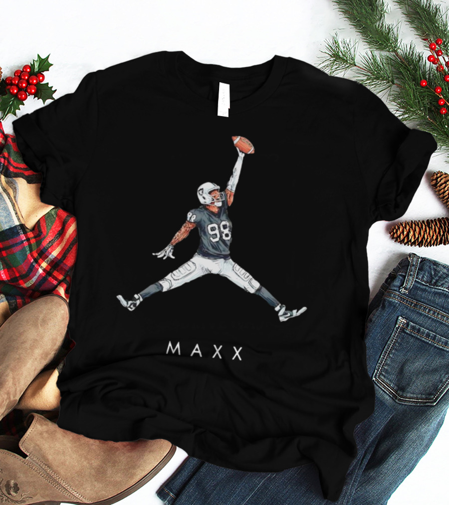 Maxx Crosby Las Vegas Raiders 98 Jumpman Style Maxx T-Shirt