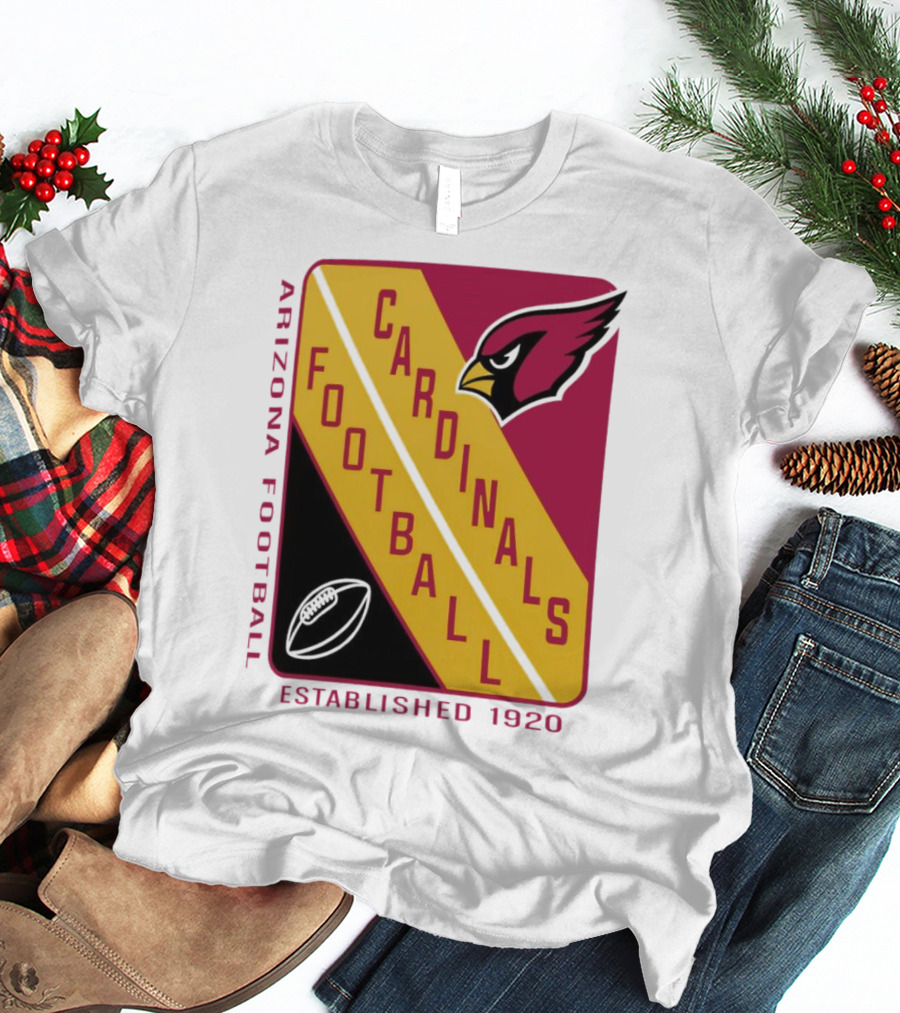 Arizona Cardinals Football Established 1920 Starter Shield T-Shirt