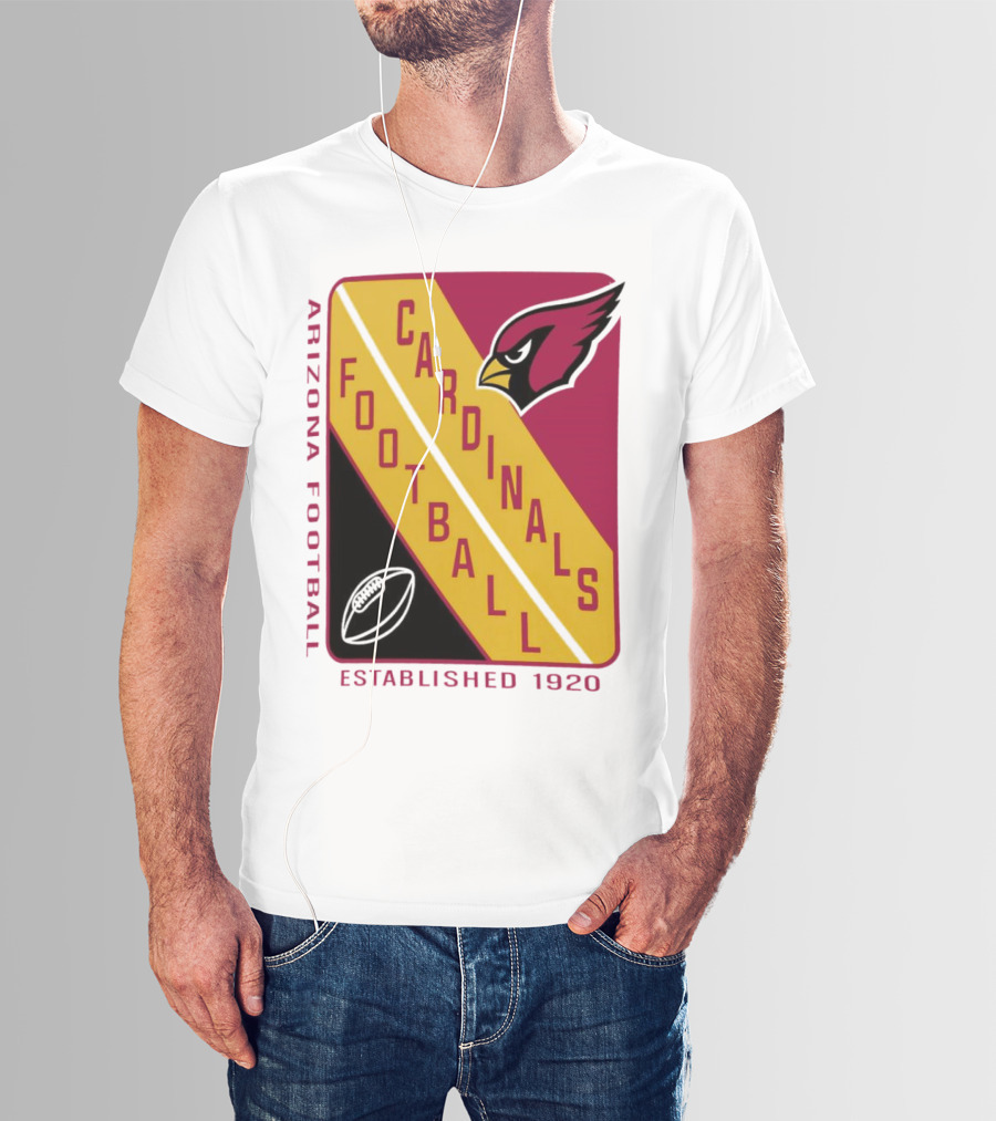 Arizona Cardinals Football Established 1920 Starter Shield T-Shirt
