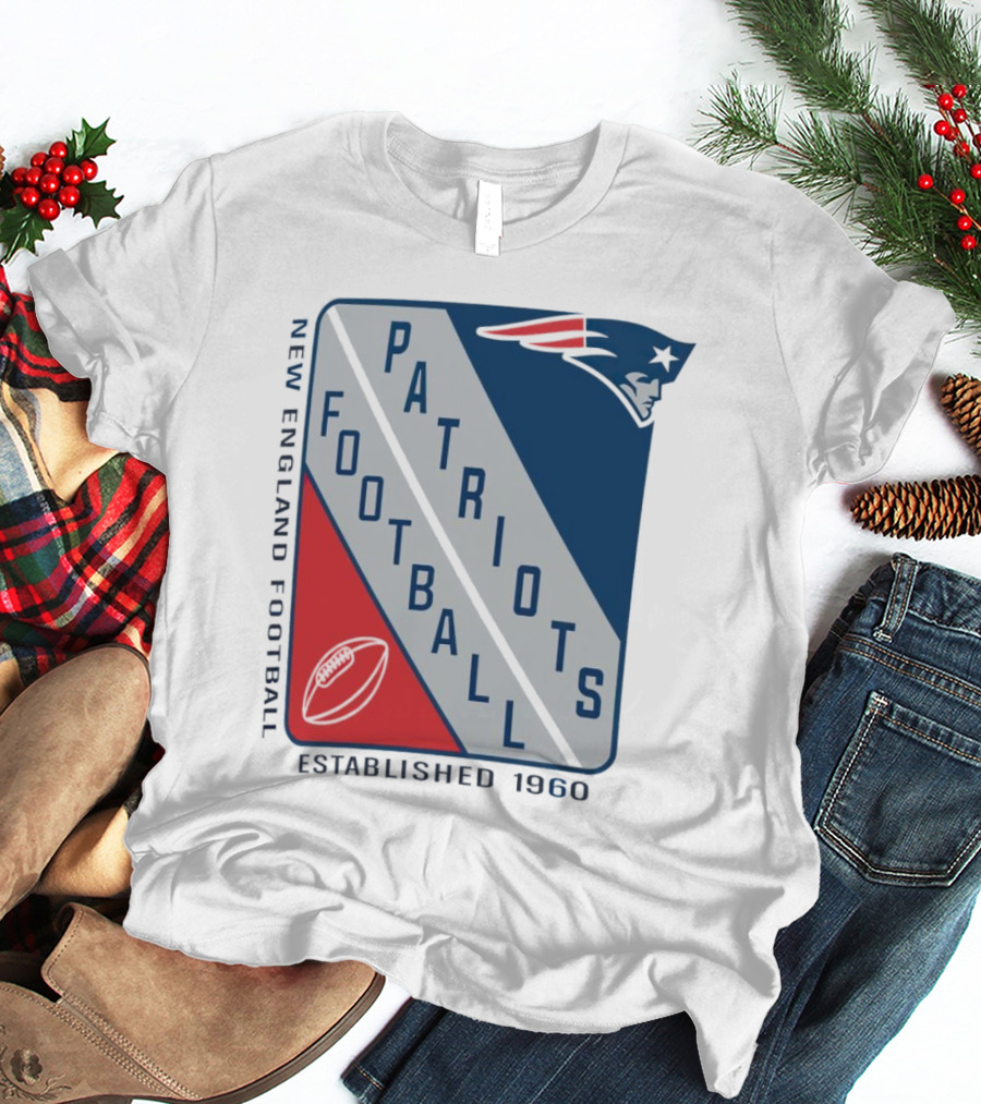 New England Patriots Football Established 1960 Shield T-Shirt