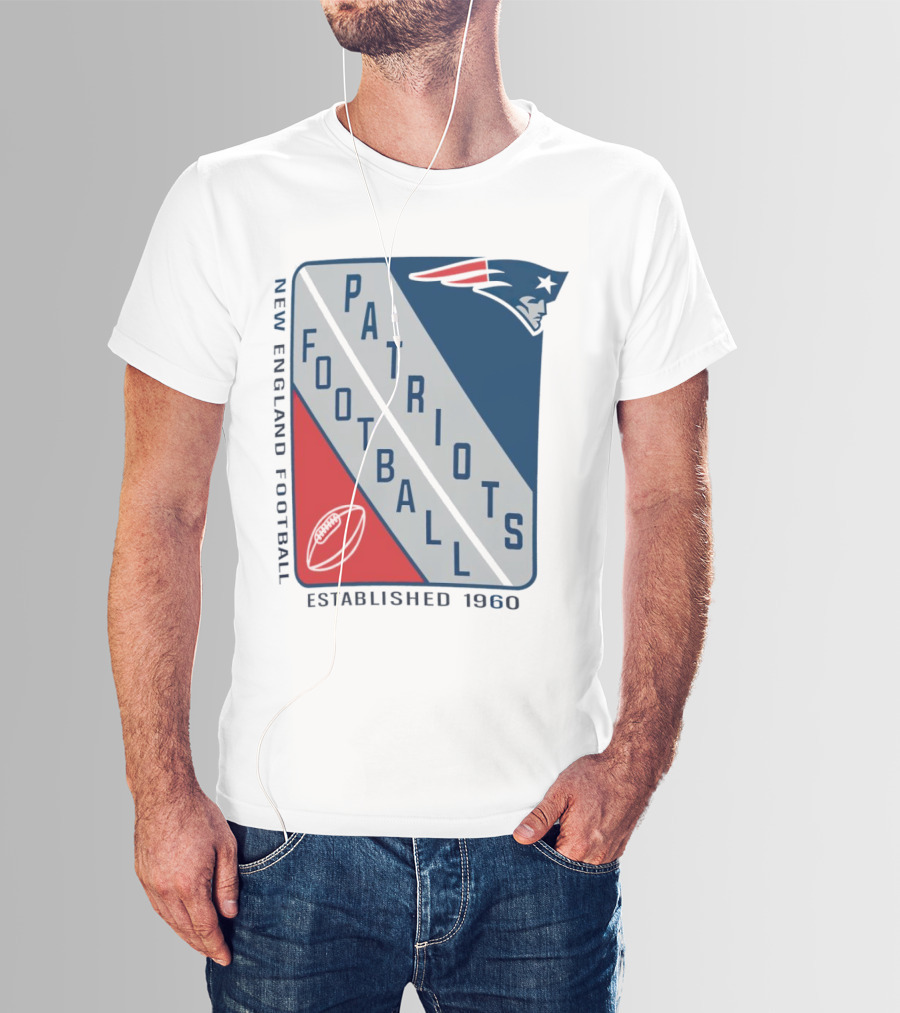 New England Patriots Football Established 1960 Shield T-Shirt