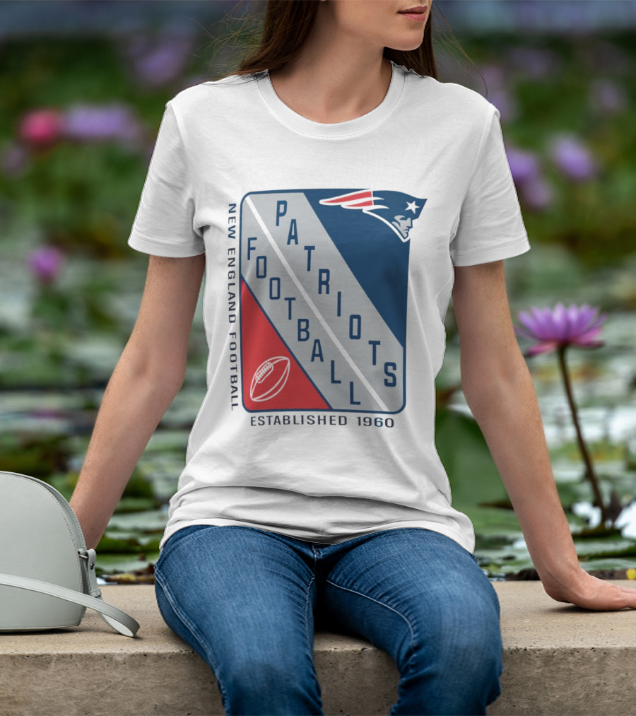 New England Patriots Football Established 1960 Shield T-Shirt