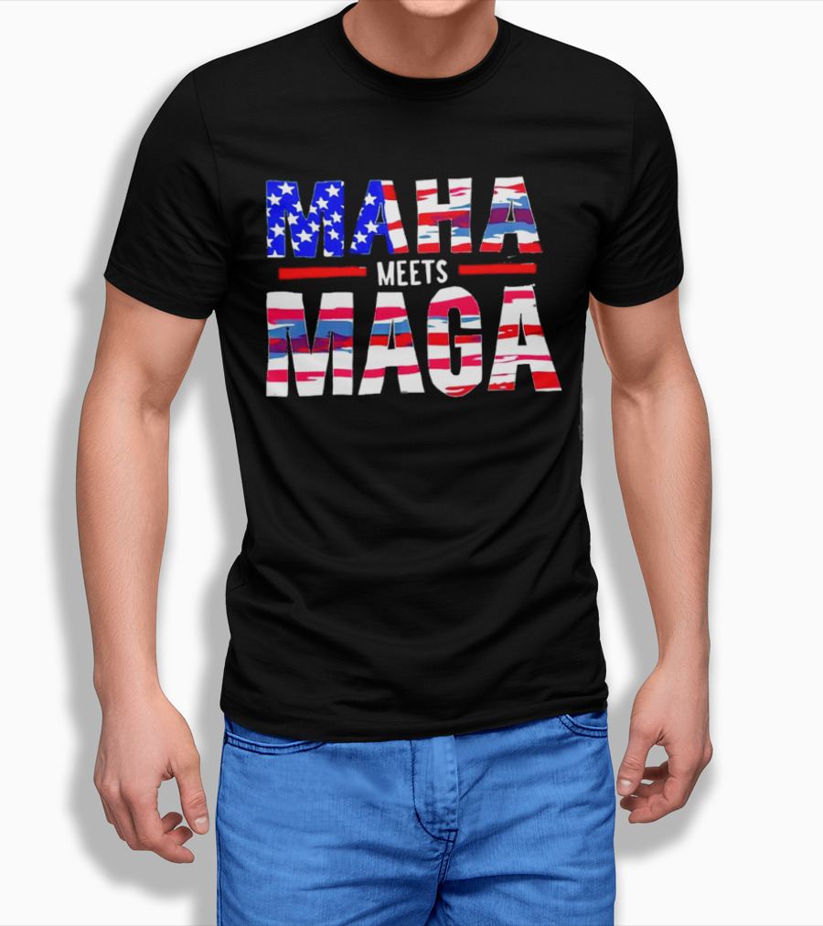 MAHA Meets MAGA US Flag T-Shirt