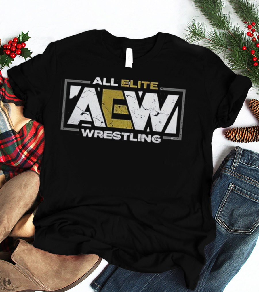 All Elite AEW Wrestling Retro Logo T-Shirt