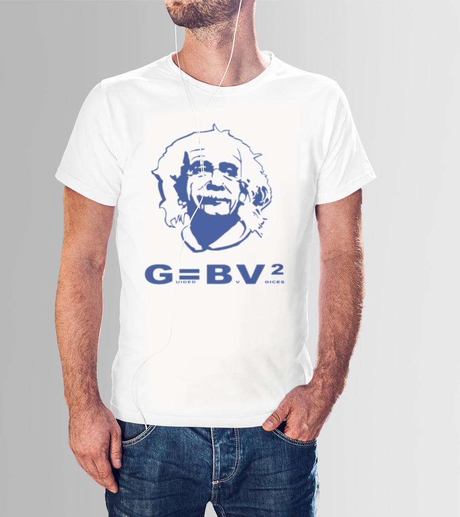 Guided By Voices Albert Einstein G=BV² Blue T-Shirt