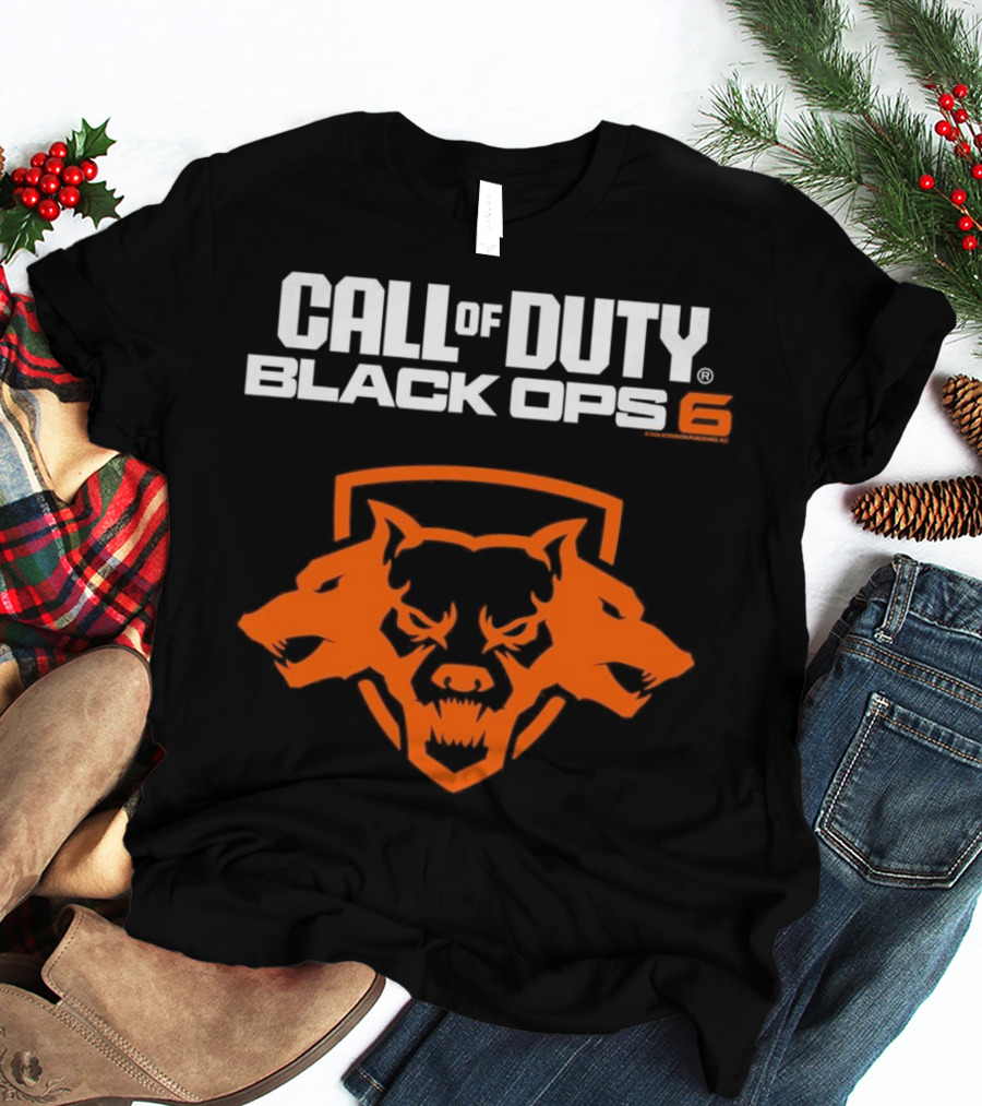 Ripple Junction Call Of Duty Black Ops 6 Orange Cerberus T-Shirt