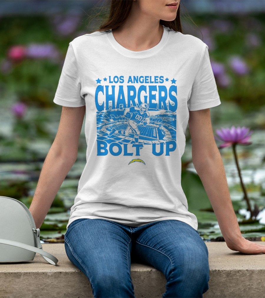 Los Angeles Chargers Bolt Up Gameday Football Stadium T-Shirt