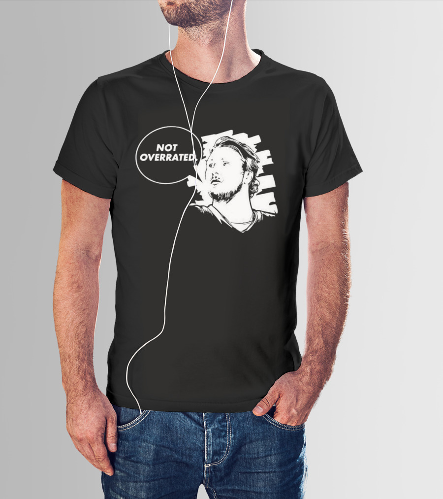 Buffalo Bills Josh Allen Not Overrated Speech Bubble T-Shirt