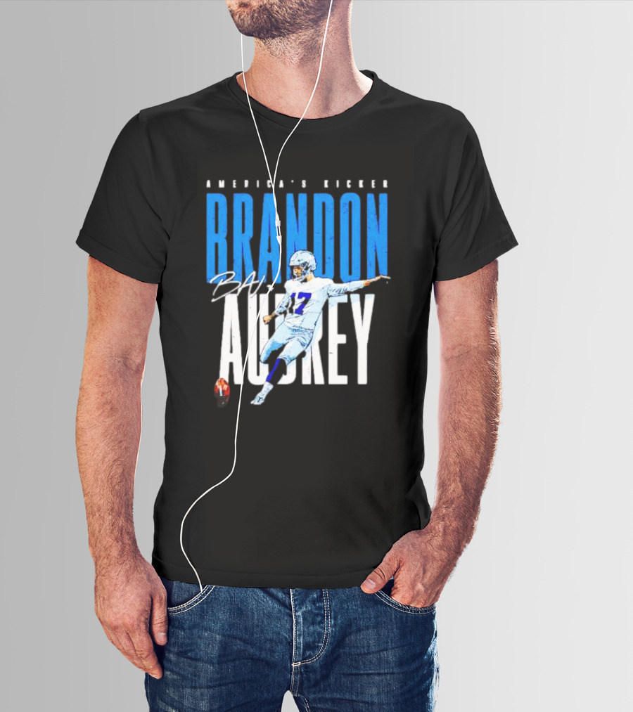 America's Kicker Brandon Aubrey Dallas Cowboys Signature T-Shirt