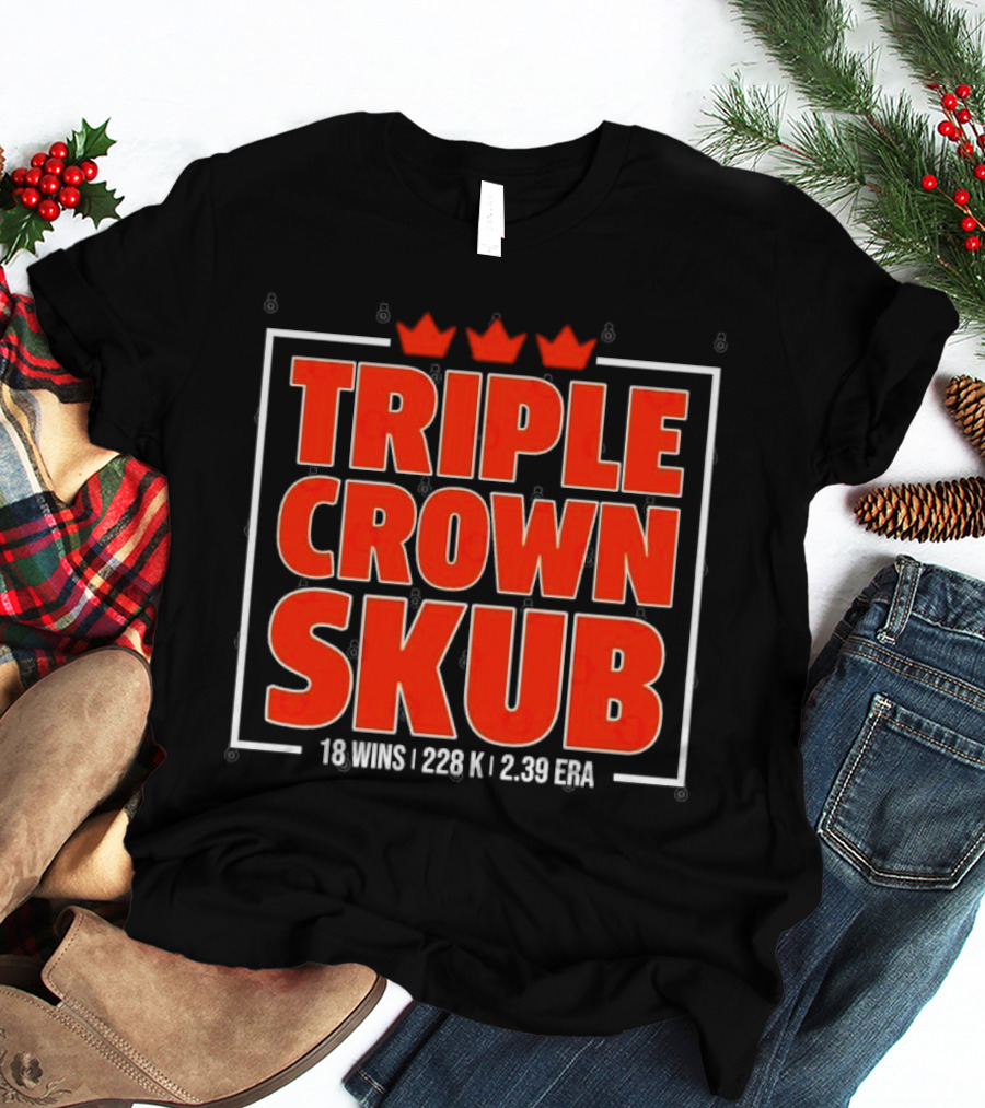 Triple Crown Skub Detroit Tigers Tarik Skubal 18 Wins 228K 2.39 ERA T-Shirt