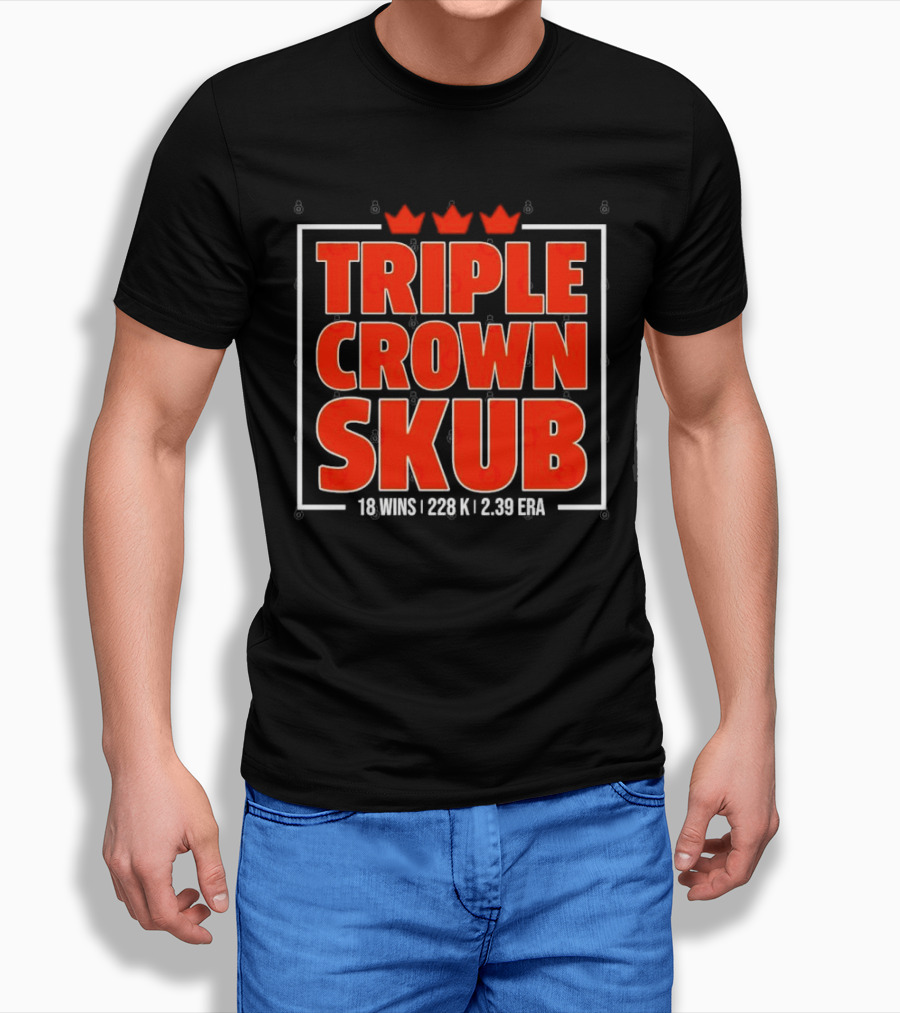 Triple Crown Skub Detroit Tigers Tarik Skubal 18 Wins 228K 2.39 ERA T-Shirt