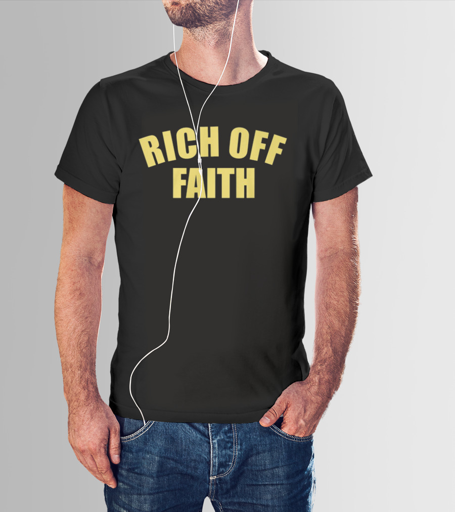 Rich Off Faith Yellow T-Shirt