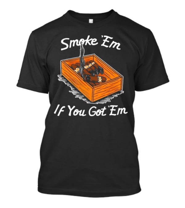 Tennessee Volunteers Smoke Em If You Got Em Cigar Box T-Shirt
