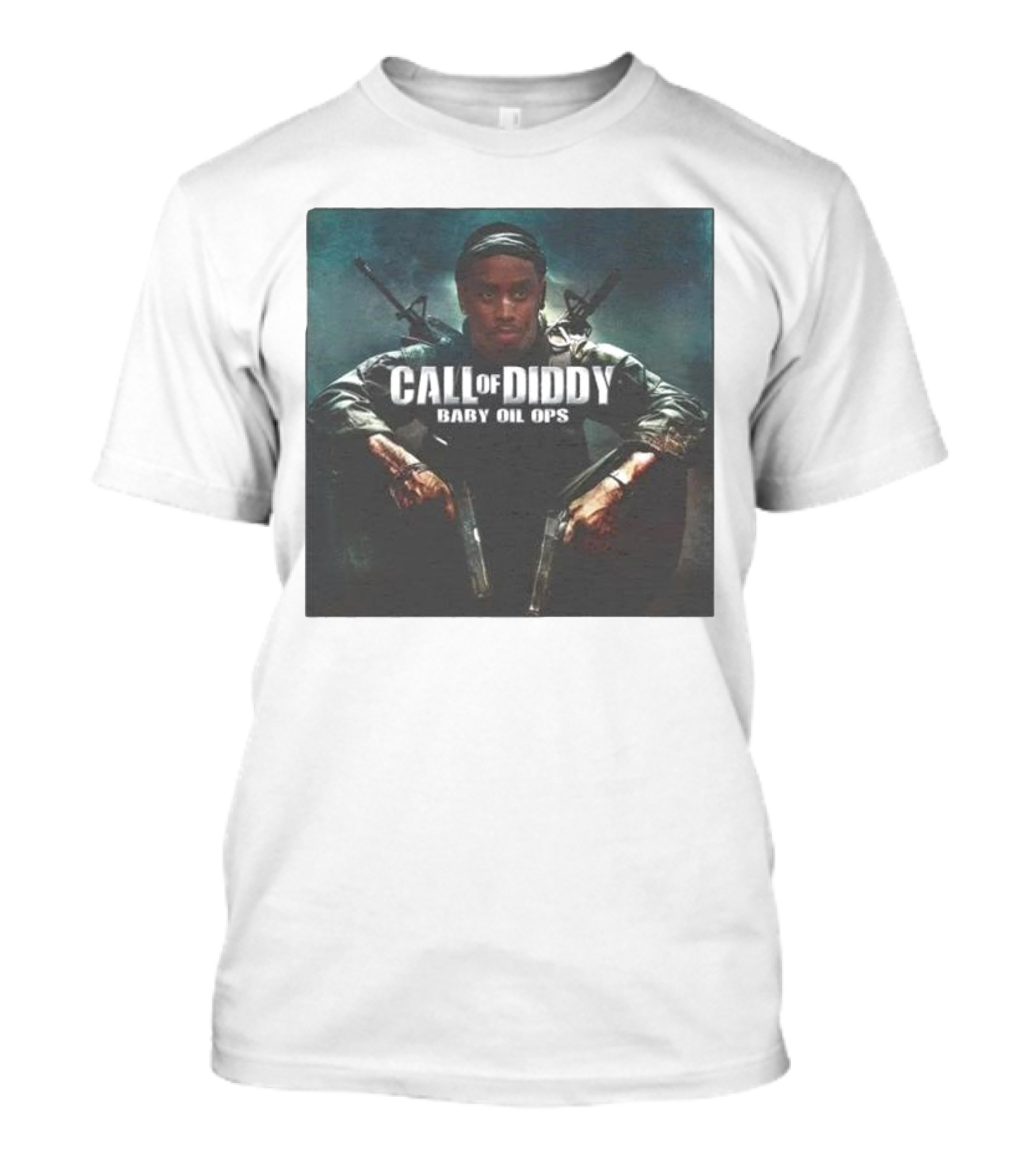 Call Of Diddy Baby Oil Ops Parody Game Soldier Image T-Shirt