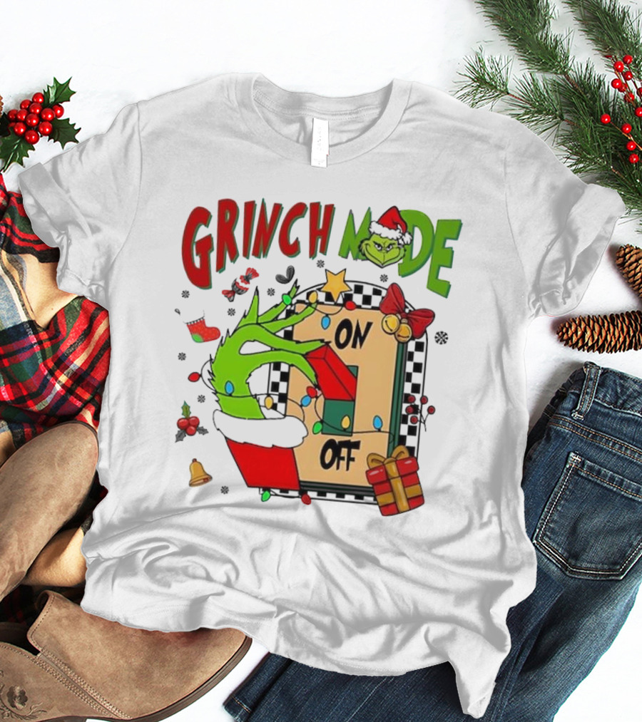 Grinch Christmas Mode On Off T-Shirt
