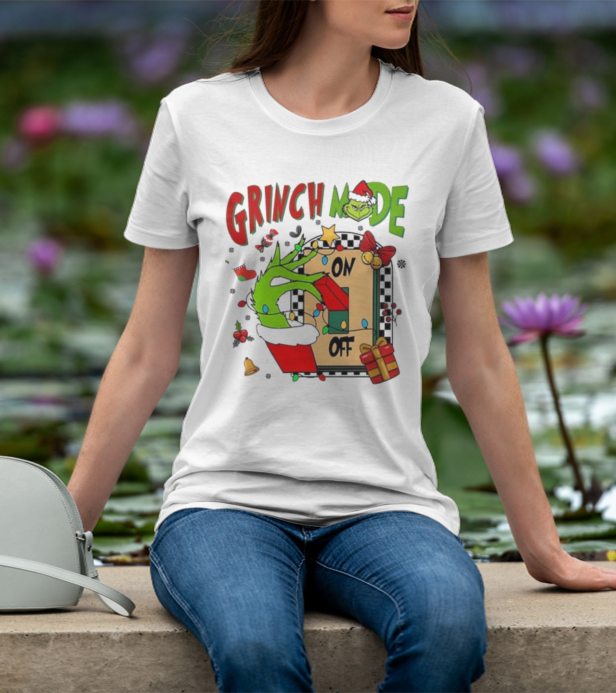 Grinch Christmas Mode On Off T-Shirt