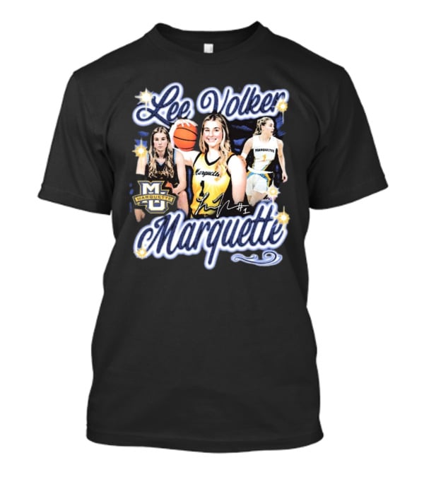 Lee Volker Marquette Basketball Star #1 Retro 90s T-Shirt