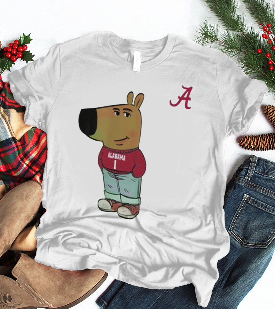 Alabama Crimson Tide Chill Cartoon Character T-Shirt