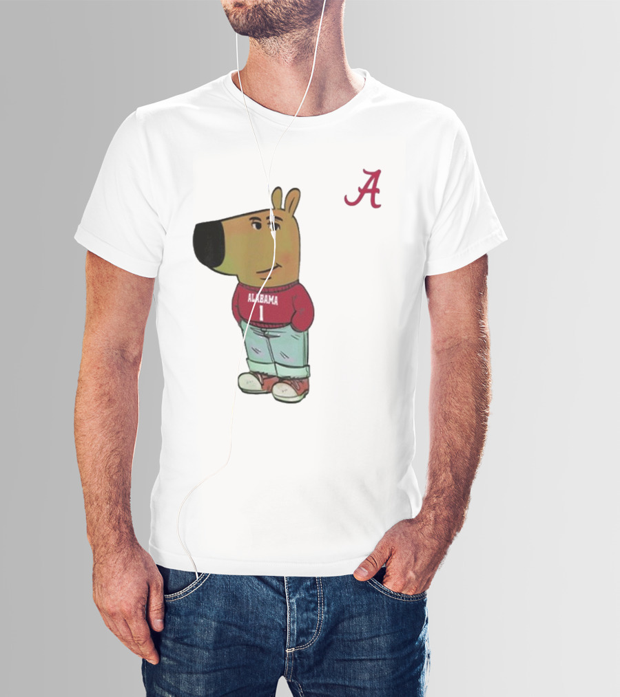 Alabama Crimson Tide Chill Cartoon Character T-Shirt