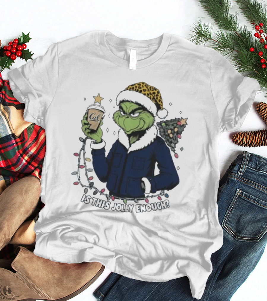 California Golden Bears X Grinch Is This Jolly Enough Merry Christmas T-Shirt