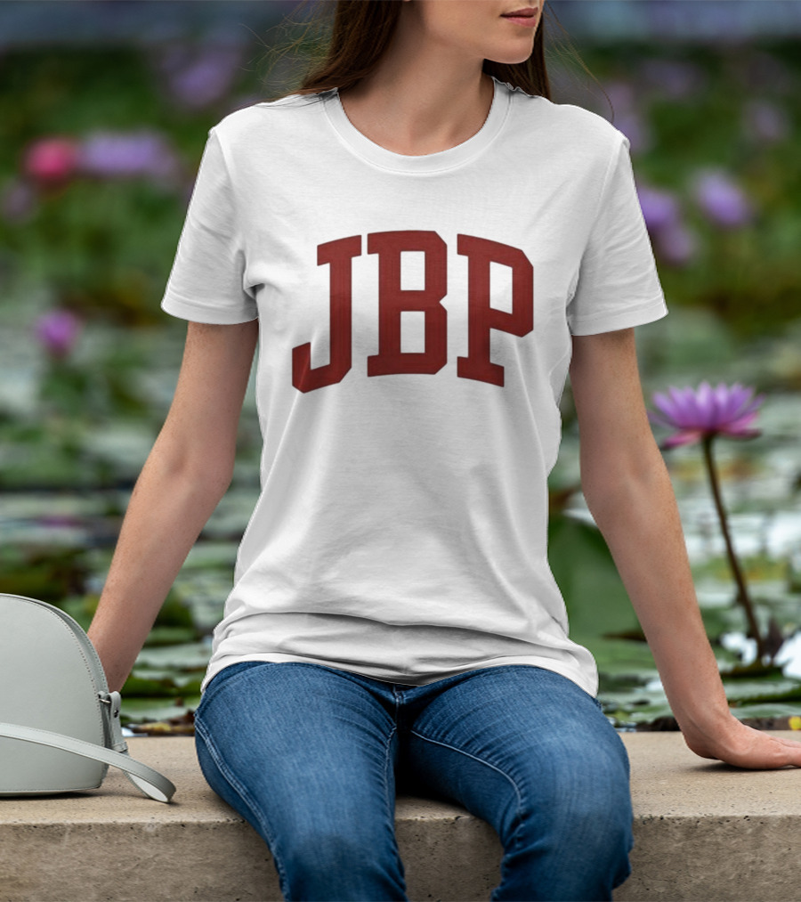 JBP Cream Bold Red Letters T-Shirt