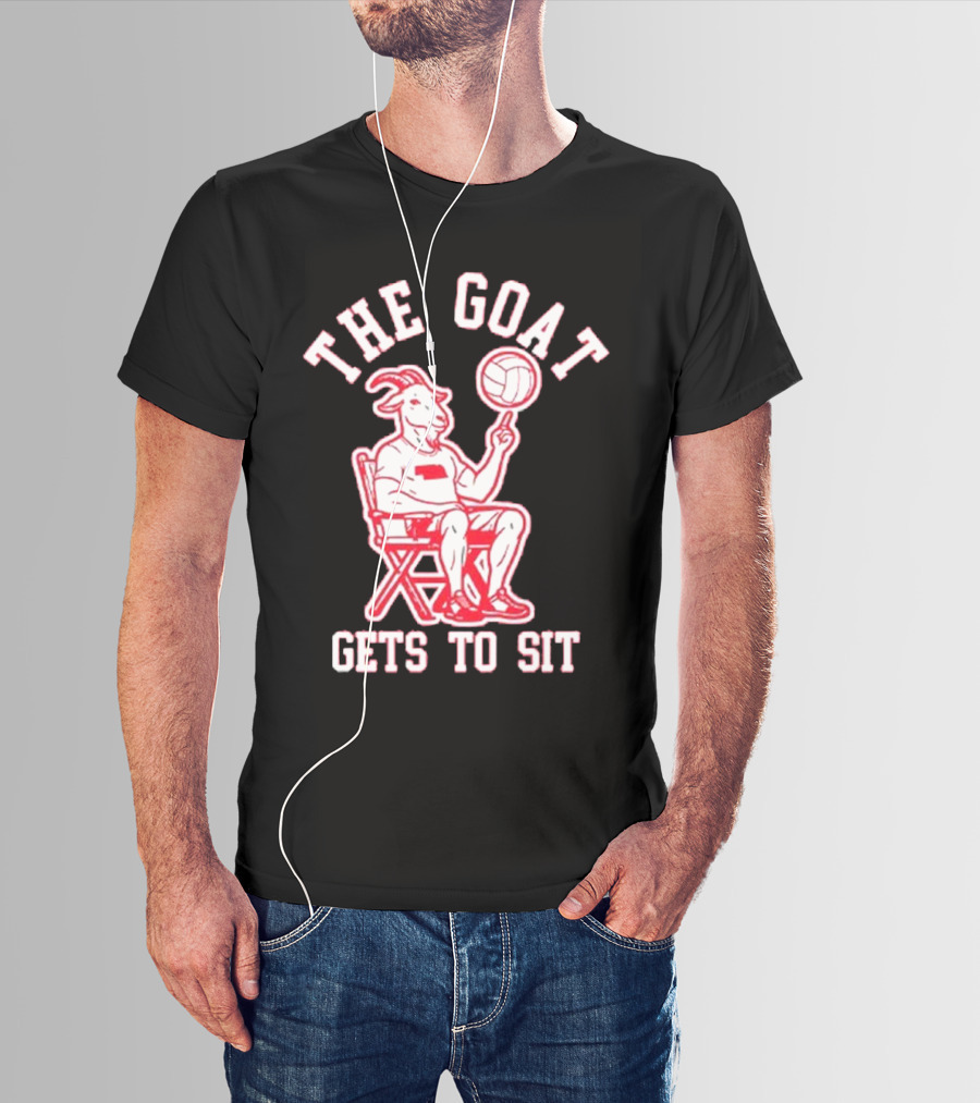 The Goat Gets To Sit Spinning Volleyball T-Shirt