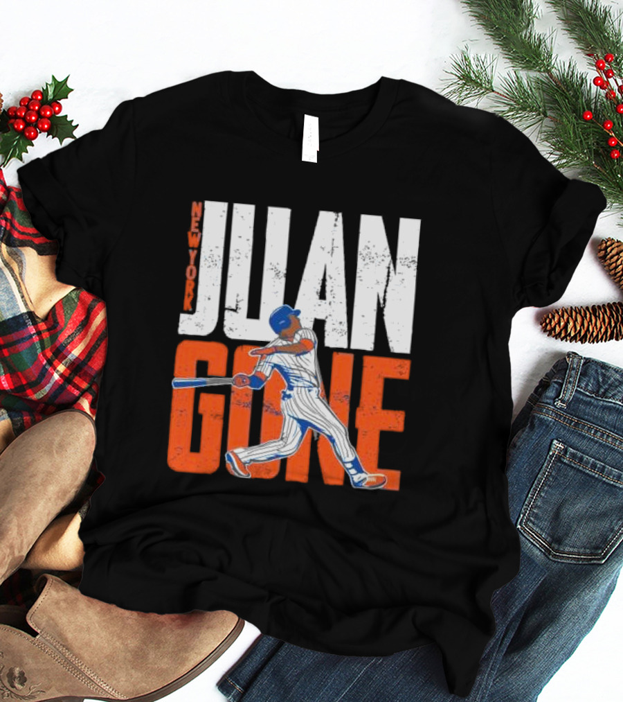New York Juan Gone Baseball Player Swinging T-Shirt