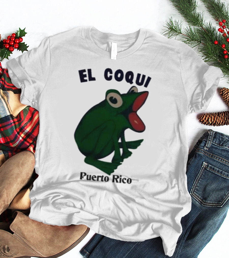 Dios Bunny El Coqui Puerto Rico Frog T-Shirt