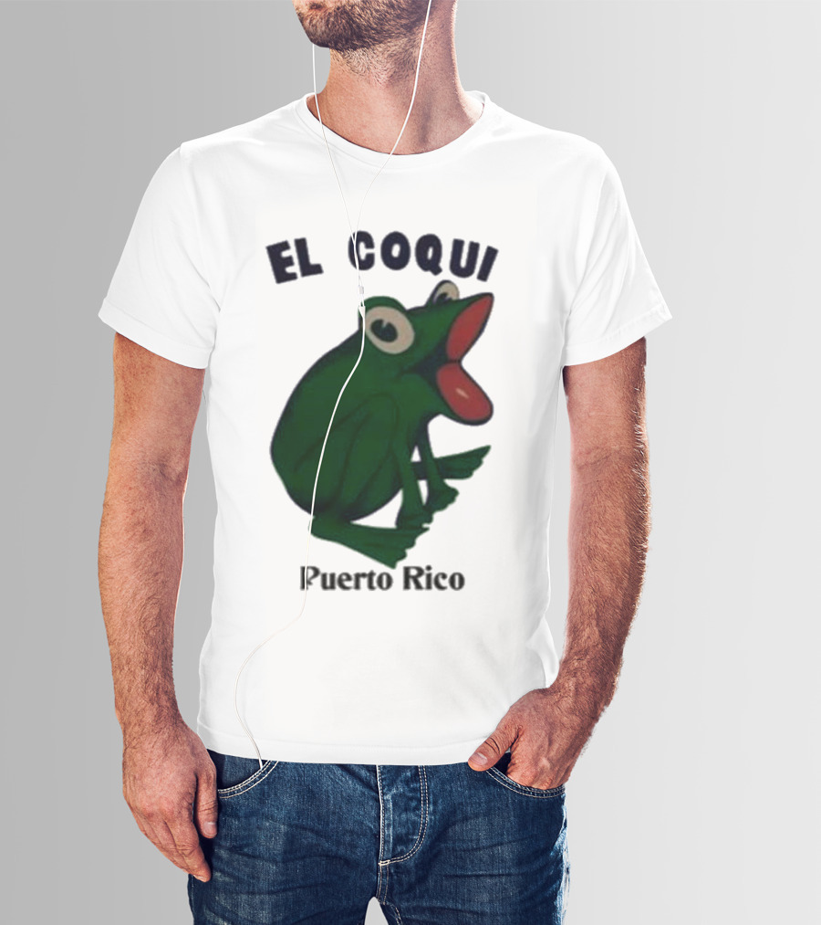 Dios Bunny El Coqui Puerto Rico Frog T-Shirt
