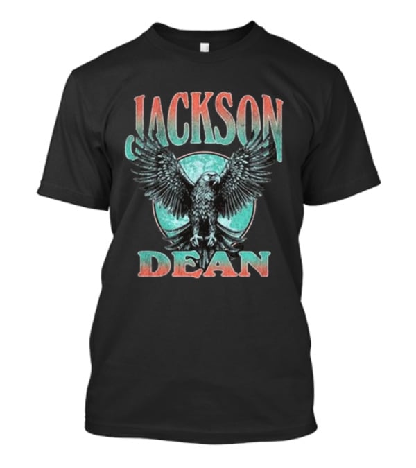 Jackson Dean Eagle Retro Style Graphic T-Shirt