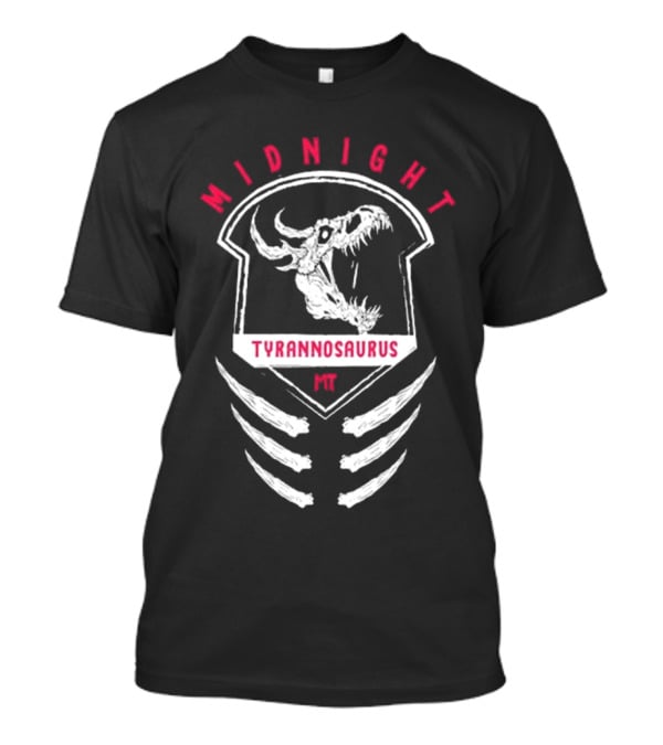 Midnight Tyrannosaurus MR Ribcage Design T-Shirt