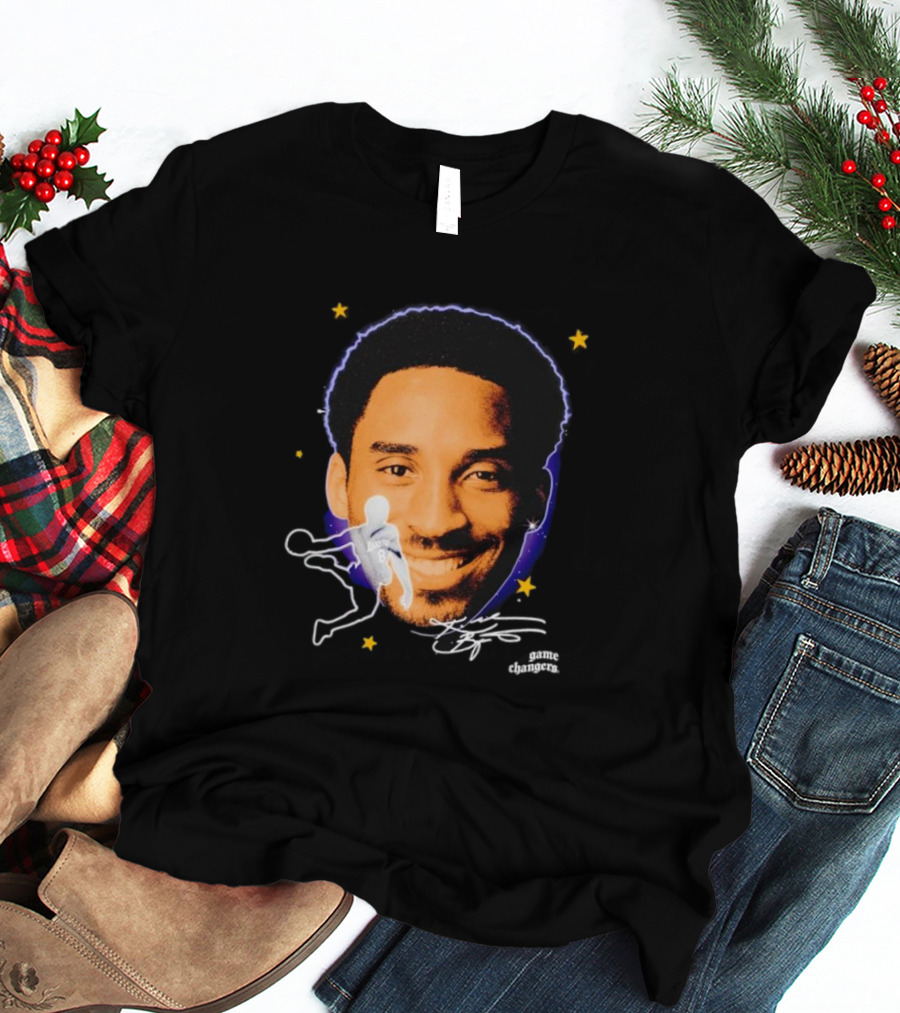 Kobe Bryant Game Changers Starry Big Face T-Shirt