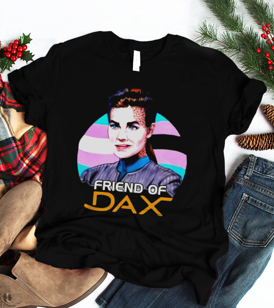 Friend Of Dax Star Trek Trans Pride Background T-Shirt