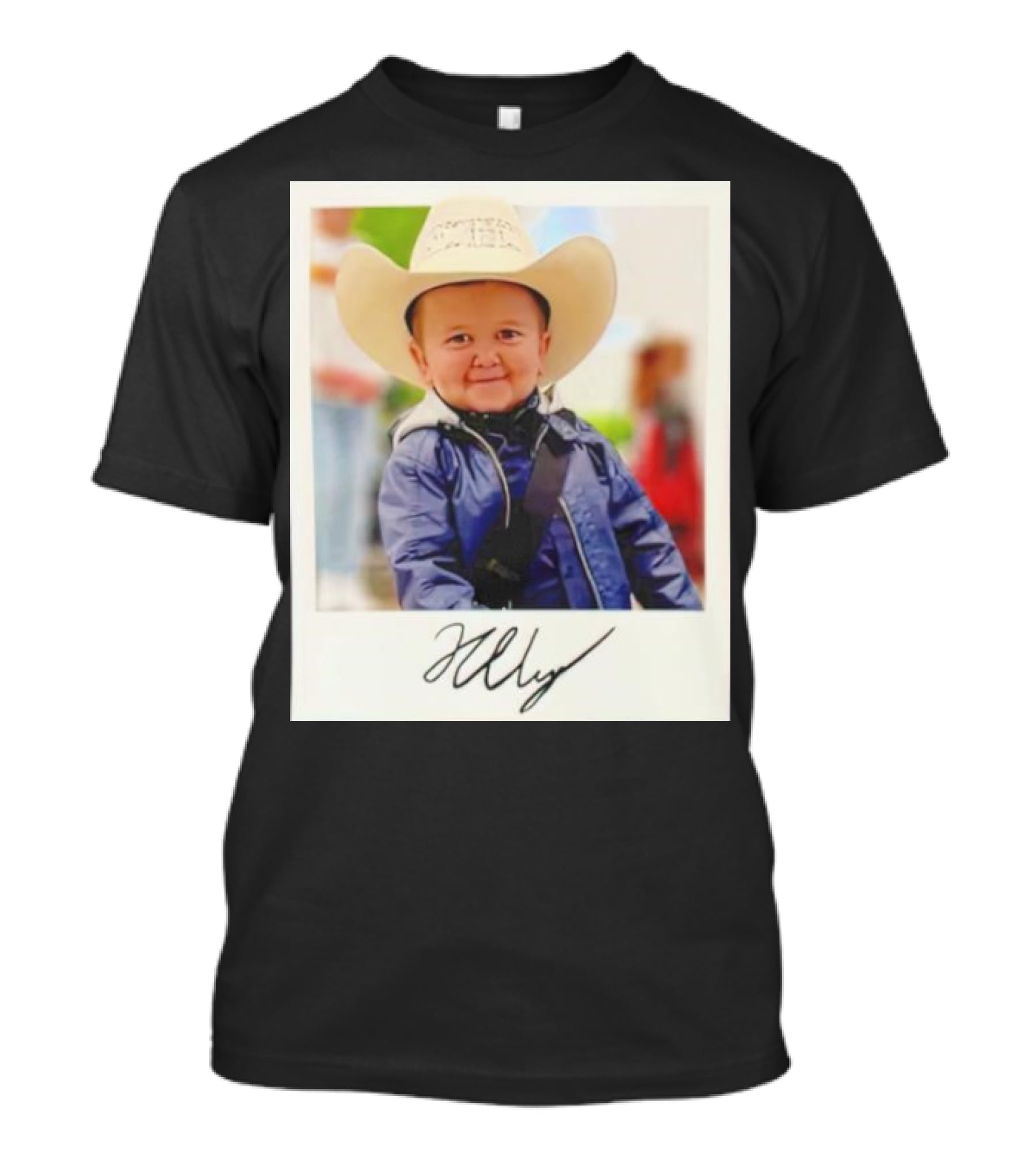 Hasbulla Magomedov Cowboy Polaroid Signature Image T-Shirt