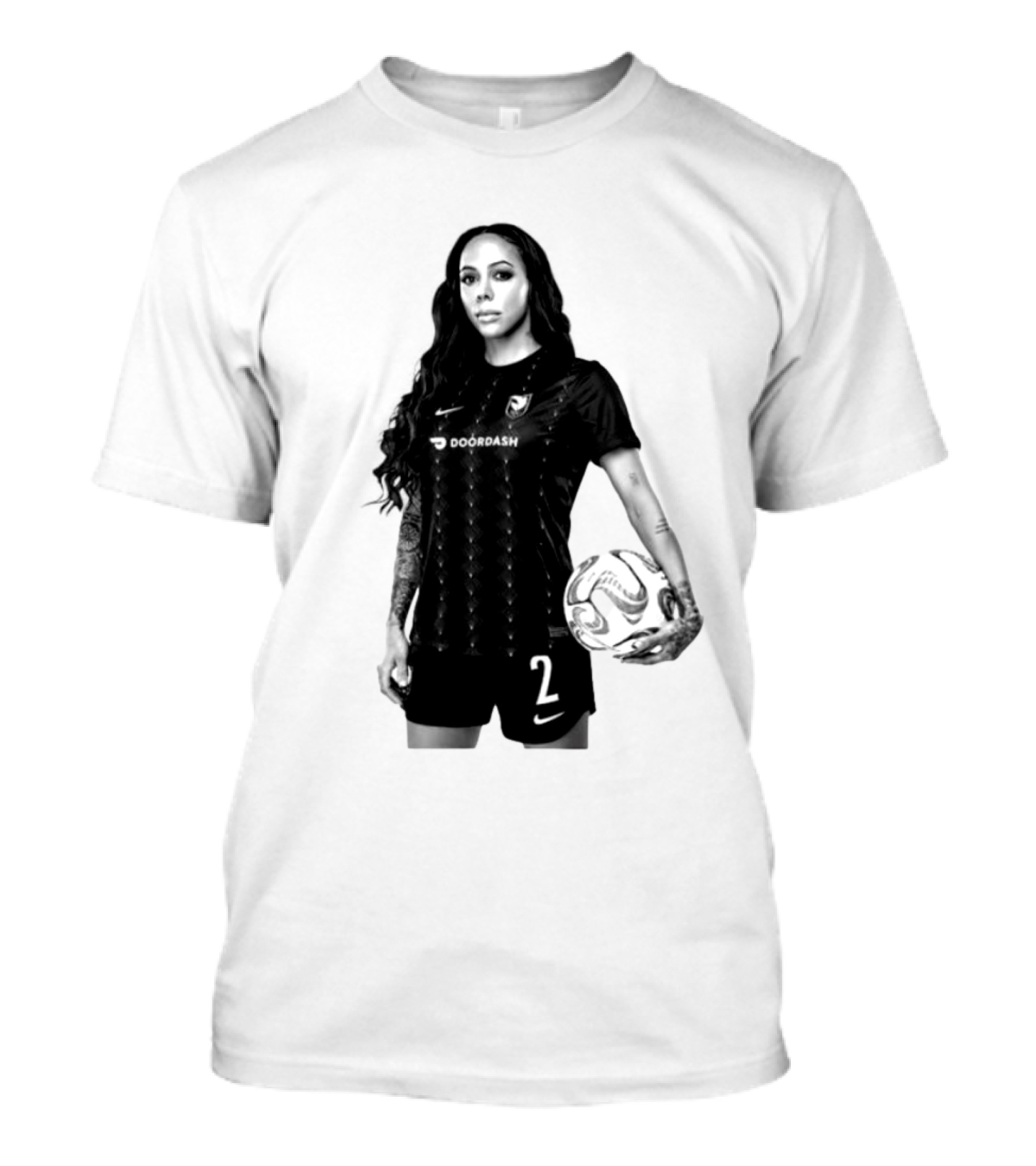 League Sydney Leroux 2 DoorDash Soccer T-Shirt