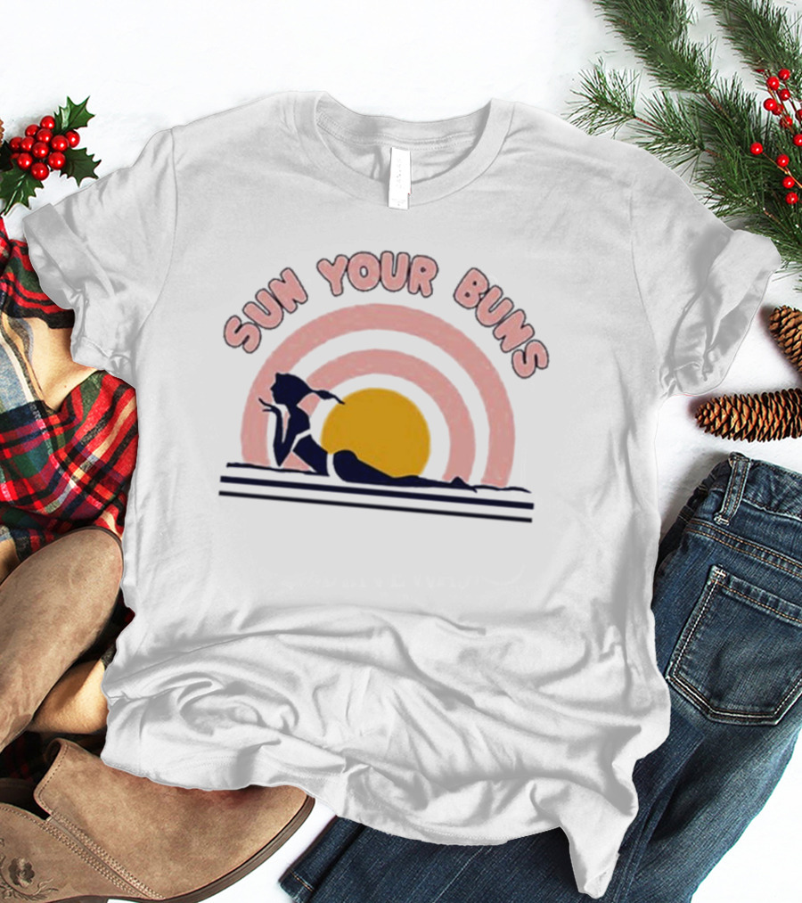 Sun Your Buns Retro Florida Beach Vibes T-Shirt