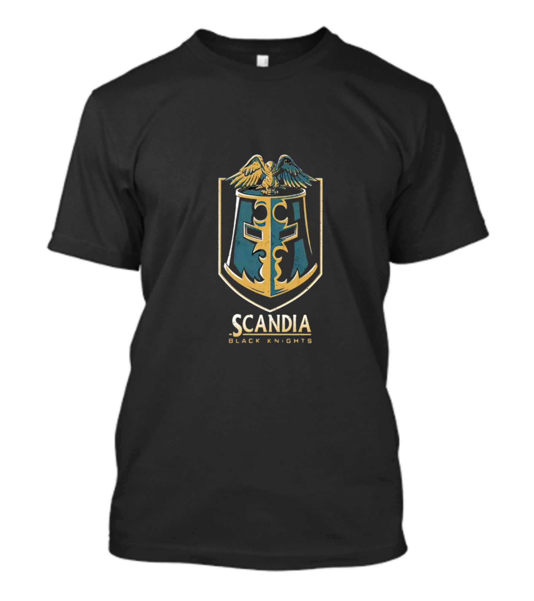 Scandia Black Knights Eagle Coat Of Arms T-Shirt