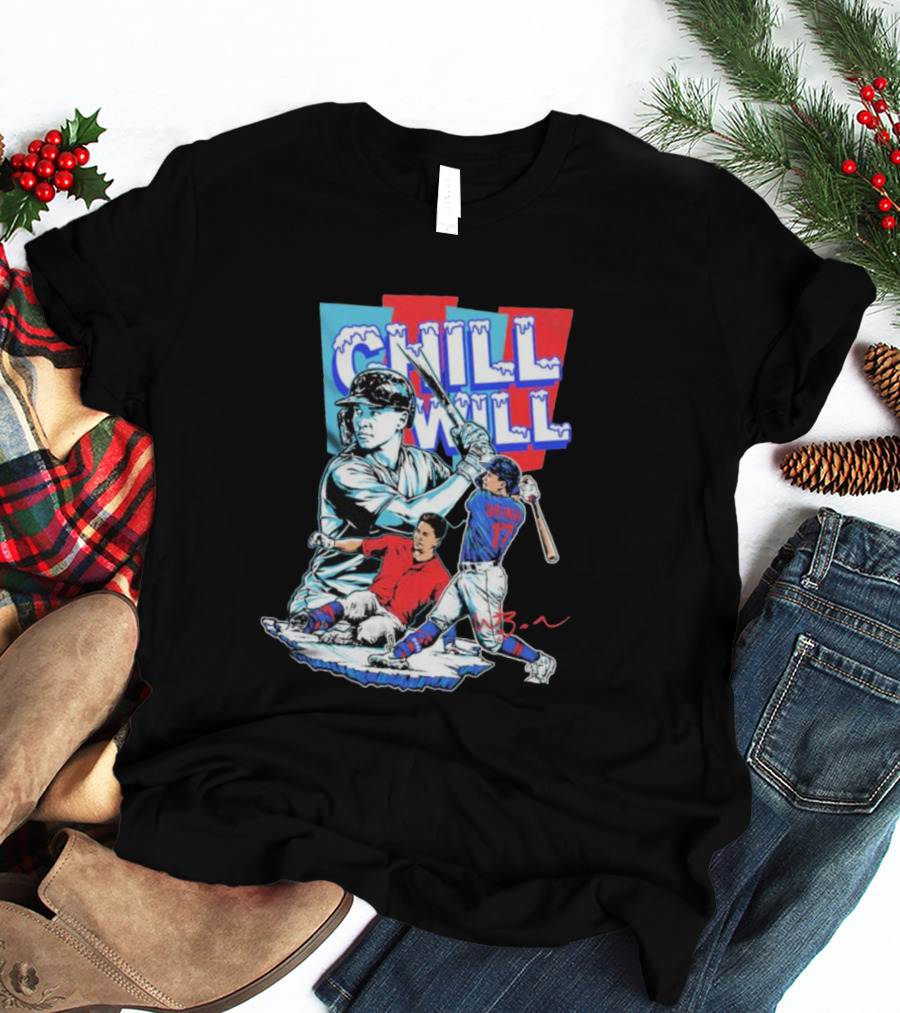 Will Brennan Chill Will Baseball Ice Themed T-Shirt